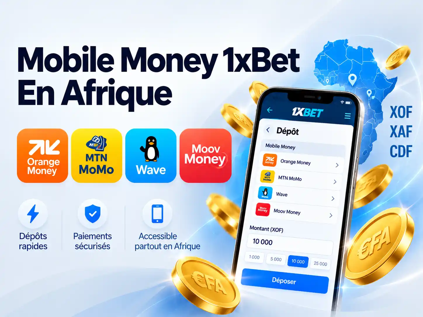 Mobile Money 1xBet En Afrique
